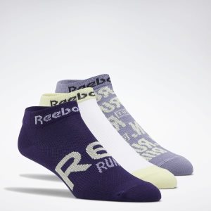 Reebok Run Club Socken Damen - Lila/Weiß/Lila - DE 197-QNZ